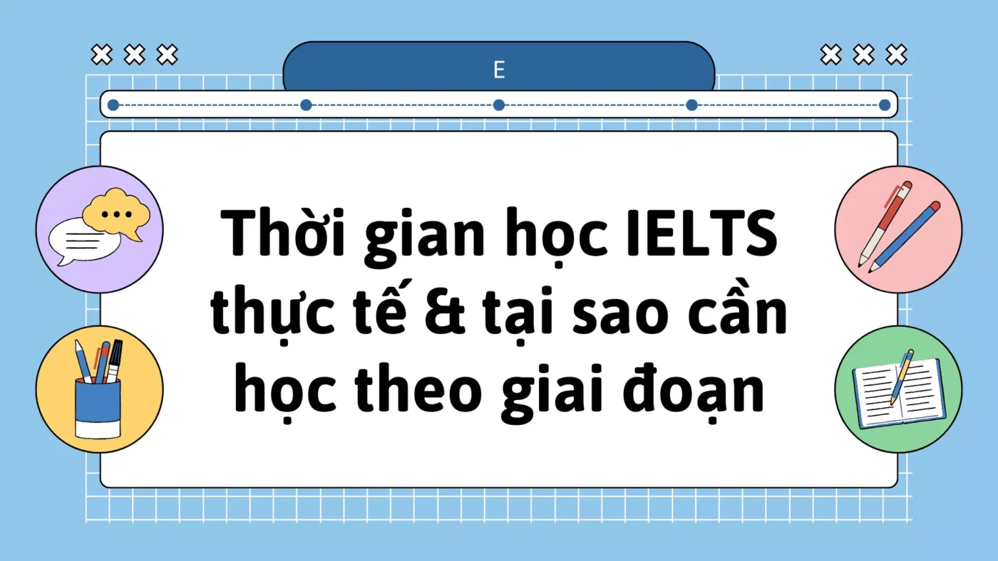 Thời gian học IELTS thực tế